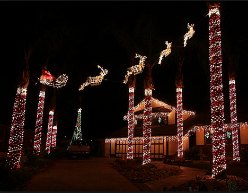 Christmas Light Displays and Dazzling Holiday Decorations around Orange County