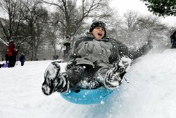 Free Sledding and Hot Chocolate in NYC Parks Saturday, January 4, 2014