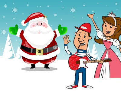 Santa Cruise starring Princess Katie & Racer Steve