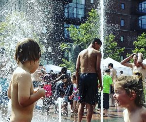 image of people on splashed in Boston-free things to do with kids.