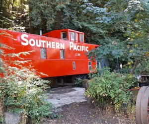 California Vacation Home Rentals for Families: Sleep in a caboose.