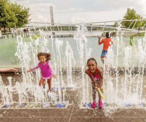 Splash Pads Near DC: Dancing Fountains at Yards Park