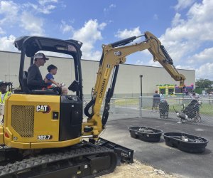 Challenge yourself to pick up ducks with an excavator.