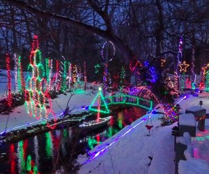 Photo of spectacular holiday light displays in Connecticut