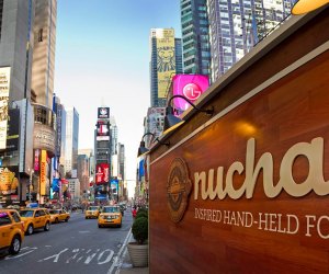 Nuchas food cart in Times Square