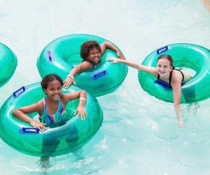 Rides the waves at Runaway Rapids on a NJ summer day trip