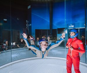 teen birthday Westchester IFly girl indoor skydiving