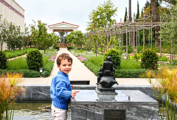 Explore the herb garden at the Getty Villa in Malibu.