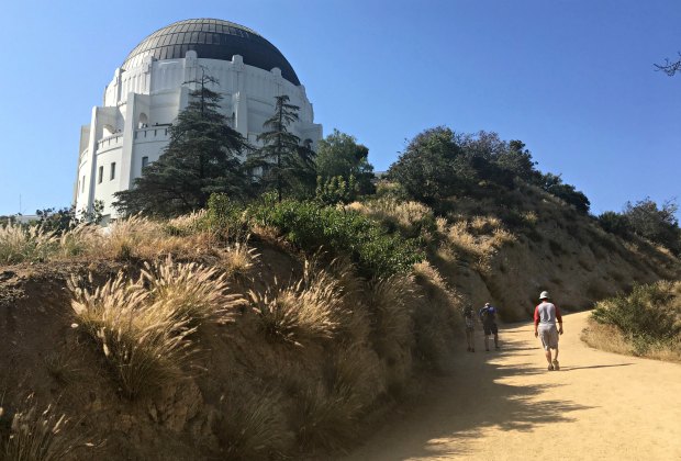 Hike up to the Griffith Observatory