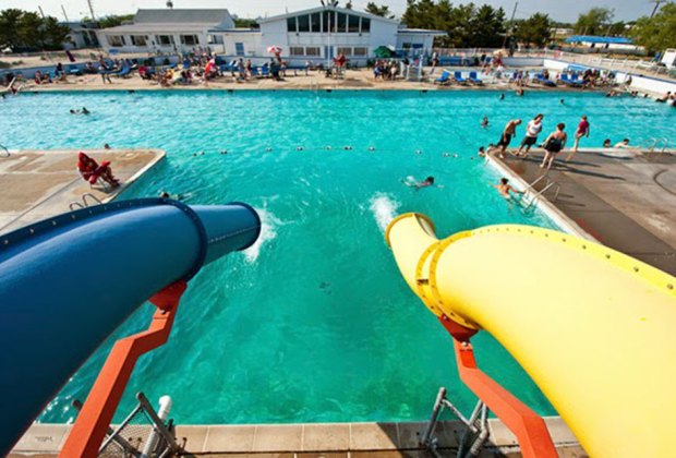 Nab a summer membership to Breezy Point Surf Club and go for a dip in the pool or a wild water slide ride. Photo courtesy of the club