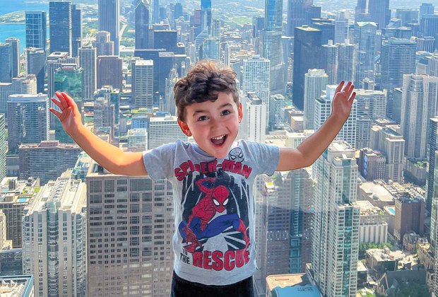 The Chicago Skydeck offers kids a great view of the city. Photo courtesy of the 360 Chicago Skydeck