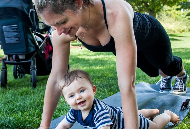 PROnatal fitness lets you spend time with your baby while working up a sweat.