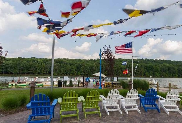 Cruise on a swan boat at the South Mountain Recreation Complex