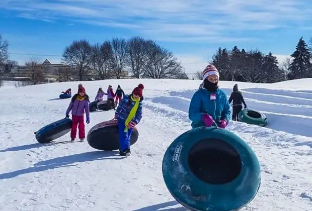 Snow Tubing Near Chicago for Families 